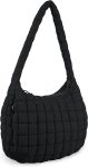Quilted Puffer Tote Bag Purse Puffy Crossbody Shoulder