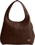 COACH womens Polished Pebble Leather Lana Shoulder Bag