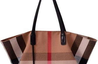Designer Inspired Plaid Tote Bag for Women, Canvas Work