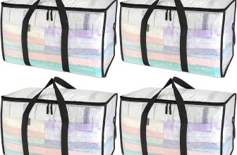 BALEINE 4-Pack Oversized Moving Bags with Reinforced