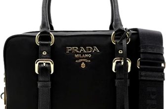 Prada Black Nylon Saffiano Satchel Shoulder Bag