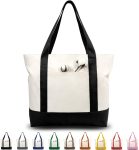 TOPDesign 1 | 3 | 6 | 30 Pack Canvas Tote Bag with an