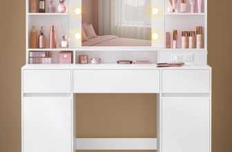 VASAGLE Kailyn Collection - Vanity Desk with Mirror and