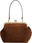 COACH Women's Suede Kisslock Frame Bag 27