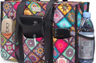 TOPDesign Utility Water Resistant Tote Bag with 13