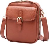 hoehew Crossbody Leather Bag for Women, Multi-Slot