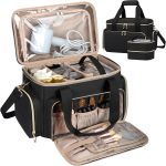 GDNasist Large Makeup Bag, Portable Travel Makeup Bag