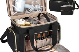 GDNasist Large Makeup Bag, Portable Travel Makeup Bag