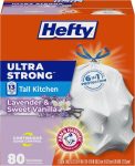 Hefty Ultra Strong 13 Gallon Trash Bags, Tall Kitchen