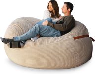 Big Joe Fuf 7Ft Giant Foam Bean Bag Chair, Oversized