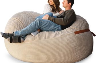 Big Joe Fuf 7Ft Giant Foam Bean Bag Chair, Oversized