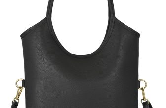 Italian Calf Leather Tote Bag for Women with Zipper &