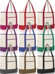 Sanwuta 9 Pcs Canvas Tote Bags Bulk with Outer Pocket