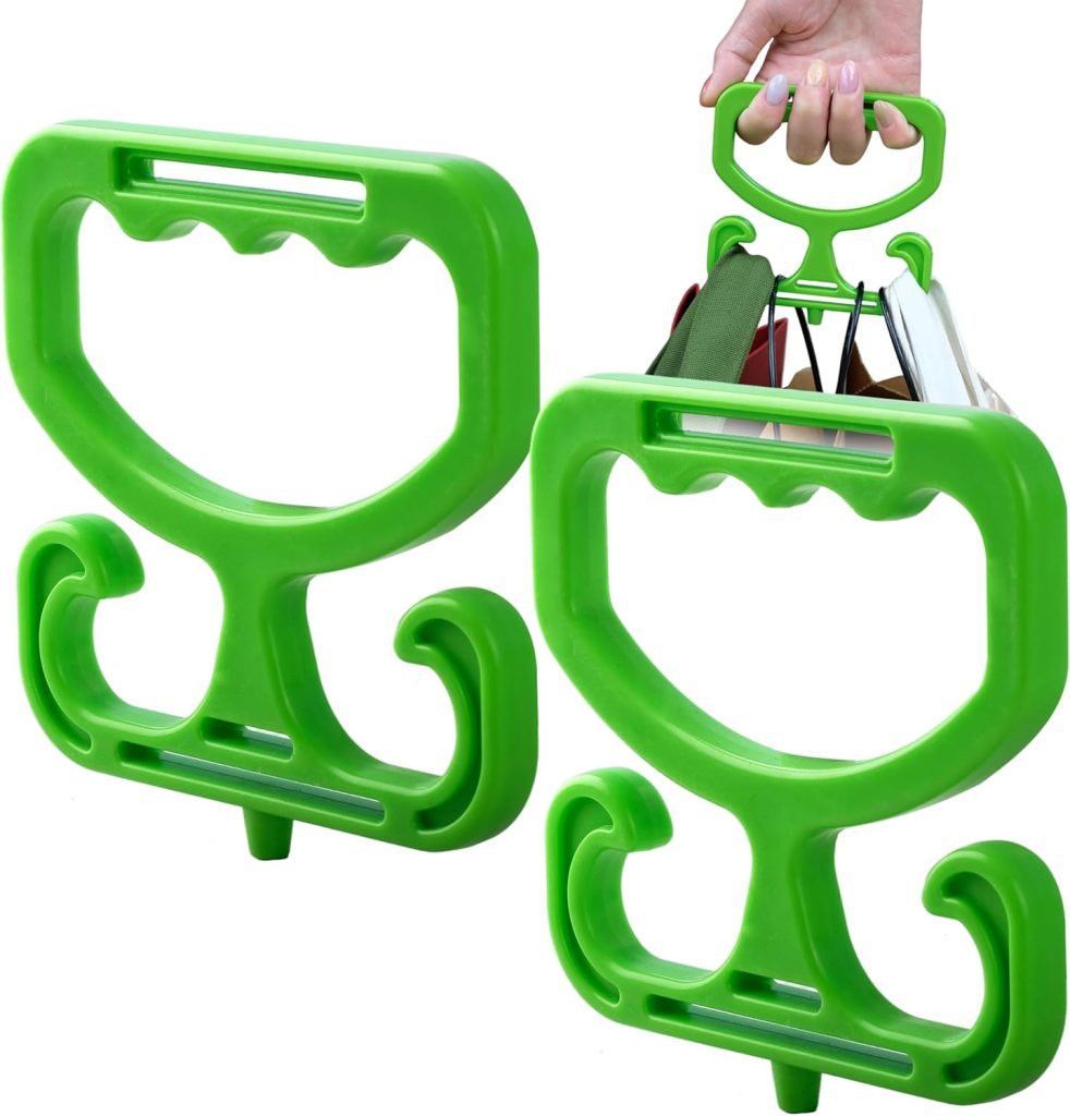 2-Pack Grocery Bag Carrier Handle – Heavy Duty Plastic