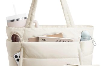 Bagstellar Puffer Tote Bag for Women, Lightweight Puffy