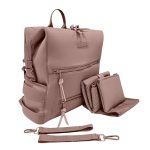 BUNSO Baby Neoprene Diaper Bag, Minimalist Backpack