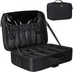 Relavel Travel Makeup Train Case Makeup Cosmetic Case