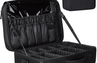 Relavel Travel Makeup Train Case Makeup Cosmetic Case