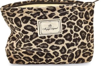 STARDW Leopard Makeup Bag Organizer Cosmetic Bags for