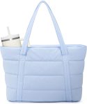Narwey Puffer Tote Bag for Women Girl, Puffy Work Tote