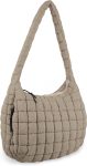 Quilted Puffer Tote Bag Purse Puffy Crossbody Shoulder