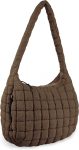 Quilted Puffer Tote Bag Purse Puffy Crossbody Shoulder