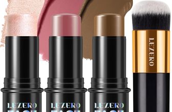 Lezero 3Pcs Contour Stick Makeup Kit, Shades with
