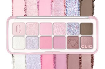 CLIO Pro Eye Palette Air, 12-Color Eye Shadow Palette,