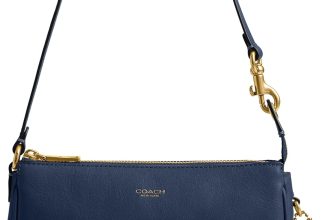 COACH Women's Natural Grain Leather Plaza Bag 18