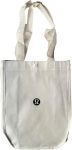 Lululemon New White Shopping Lunch Gym Tote Bag Yoga