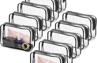 Tbestmax 10 Pcs Clear Cosmetic Bags Small Makeup Bags