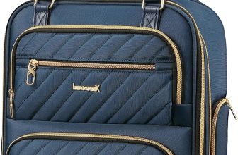 LUGGEX Underseat Carry On Luggage with Wheels, Stylish