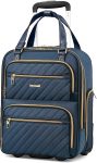 LUGGEX Underseat Carry On Luggage with Wheels, Stylish