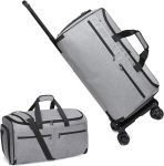 Bukere Rolling Garment Bag, Travel Garment Duffle Bag