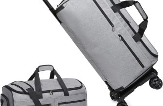 Bukere Rolling Garment Bag, Travel Garment Duffle Bag