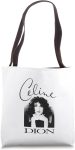 Official Celine Dion Black and White Photo Tote Bag