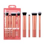 Real Techniques 4 Piece Face Base Makeup Brush Set, For