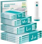 SONGMICS Vacuum Storage Bags, Rechargeable Portable