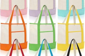 Sanwuta 9 Pcs Canvas Tote Bags Bulk with Outer Pocket