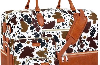 Weekender Bag for Women, Travel Duffel Bag Carry On