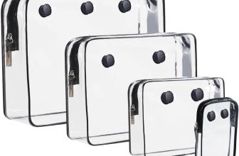 4 packs Clear Pouches for Bogg Bag Accessories Clear