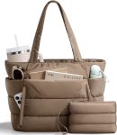 Bagstellar Puffer Tote Bag for Women, Lightweight Puffy