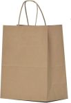 Qutuus Kraft Paper Gift Bags with Handles 8x4.5x10