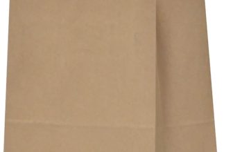 Qutuus Kraft Paper Gift Bags with Handles 8x4.5x10