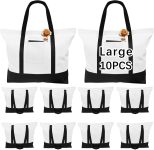 OKBA Stylish canvas tote bags for women,blank large