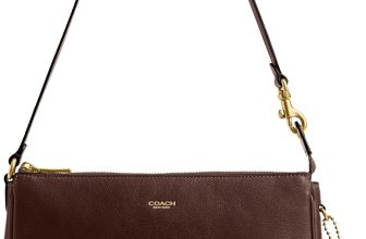 COACH Women's Natural Grain Leather Plaza Bag