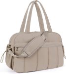 Lightweight Travel Duffle Bag for Women, Quilted Puffy