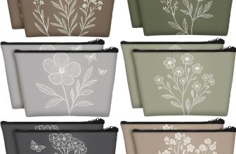 Sweetude 12 Pcs Vintage Flowers Makeup Bag Bulk Boho