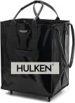 HULKEN - Large, Black - Reusable Grocery Bag On Wheels,