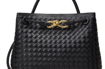 Woven Tote Bag Womens Purse: Vegan Leather Shoulder